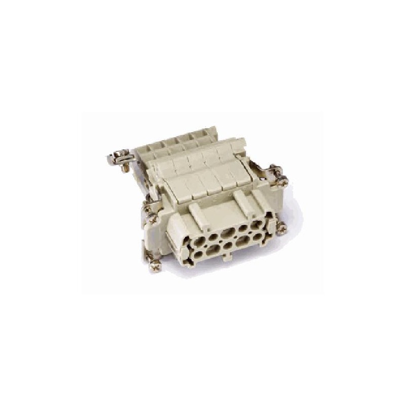 Insert HE AV, Raccordement à vis, femelle, 10 pin, 16A, Polycarbonate, 10B 